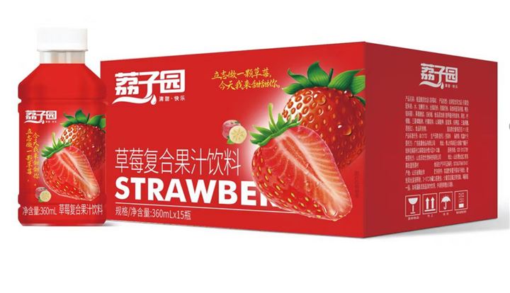 草莓復(fù)合果汁飲料360mlx15瓶